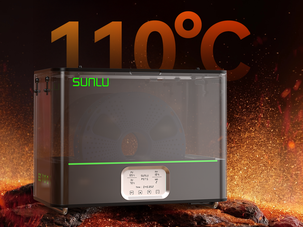 Découvrez le SUNLU FilaDryer E2 : un outil complet pour le séchage et le recuit des filaments en impression 3D
