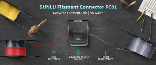 Instructions d'utilisation du connecteur de filament SUNLU FC01 | Fusion Illimitée, Création Sans Limites