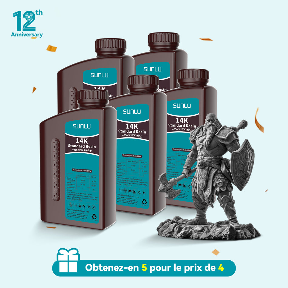 [Obtenez 5 Pour Le Prix De 4] 1000G De Résine Standard 14K, Résine Redwax 14K