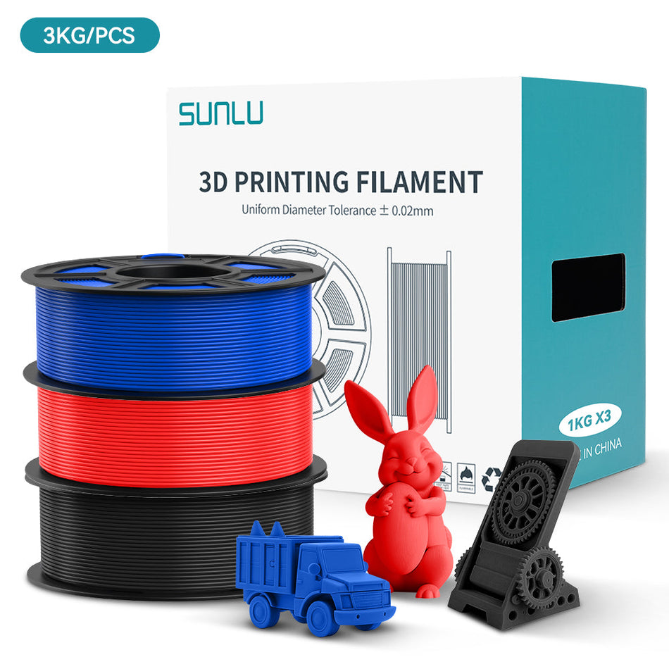 [MOQ : 2 Ensembles]Bundle de Filament Multicolore PLA, PLA+, PLA Meta, PLA Mat de 3KG