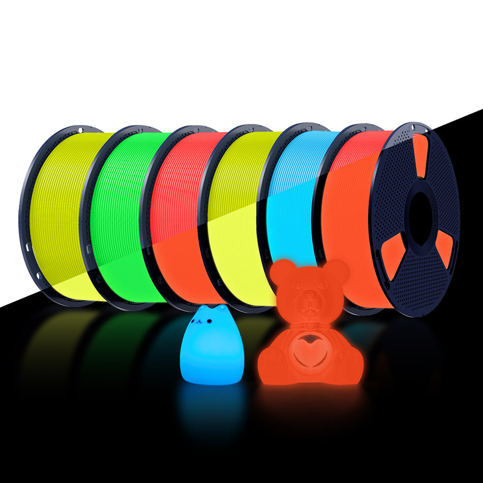 [MOQ : 6 Rouleaux] Filament PETG Lumineux (Phosphorescent) pour imprimante 3D 1KG