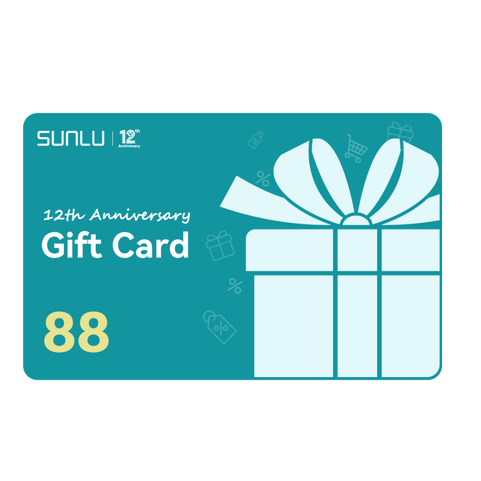 [2 % DE RÉDUCTION] SUNLU FR Offre spéciale de carte cadeau du magasin avec 2% de réduction