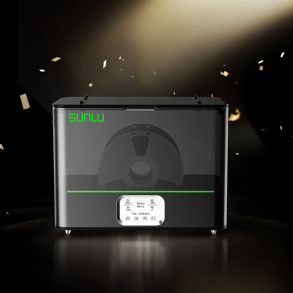 SUNLU FilaDryer E2, jusqu'à 110℃, séchage et recuit professionnels, conçu pour les filaments d'impression 3D destinés à l'ingénierie.