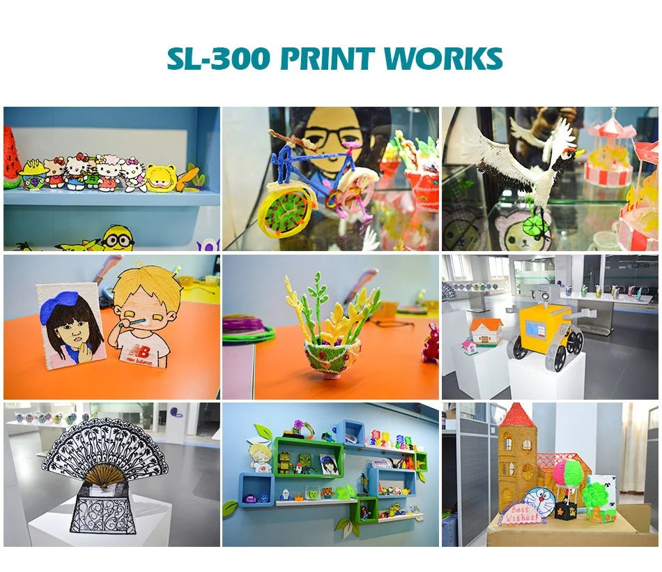 [Achetez 2 – Économisez 2€ chacun] Stylo 3D SL-300, stylo d'impression 3D portable supportant le filament PLA/ ABS Stylo 3D DIY Jouets éducatifs Cadeaux populaires pour les enfants