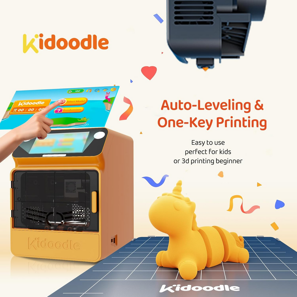[50 % de remise automatique] Kidoodle MiniBox A1 : Imprimante 3D pour enfants, libérez votre créativité avec Kidoodle, vitesse élevée de 600mm/s, AutoLiv/Design sécurisé pour les enfants/5 », écran tactile, Wi-Fi/contrôle d'application.