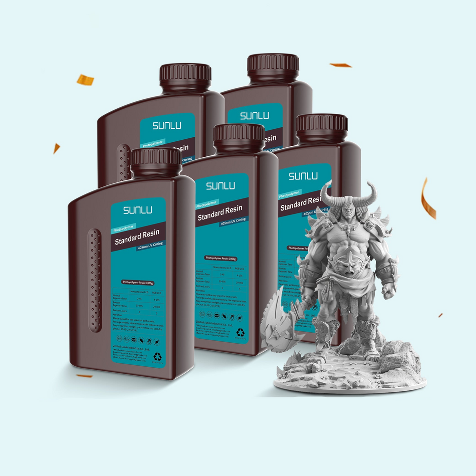 [MOQ : 6 Bouteilles] Série de résines 1000G, Résine Standard, Résine Standard Plus, Résine ABS-Like, Résine Standard Water-wash, Résine 14K