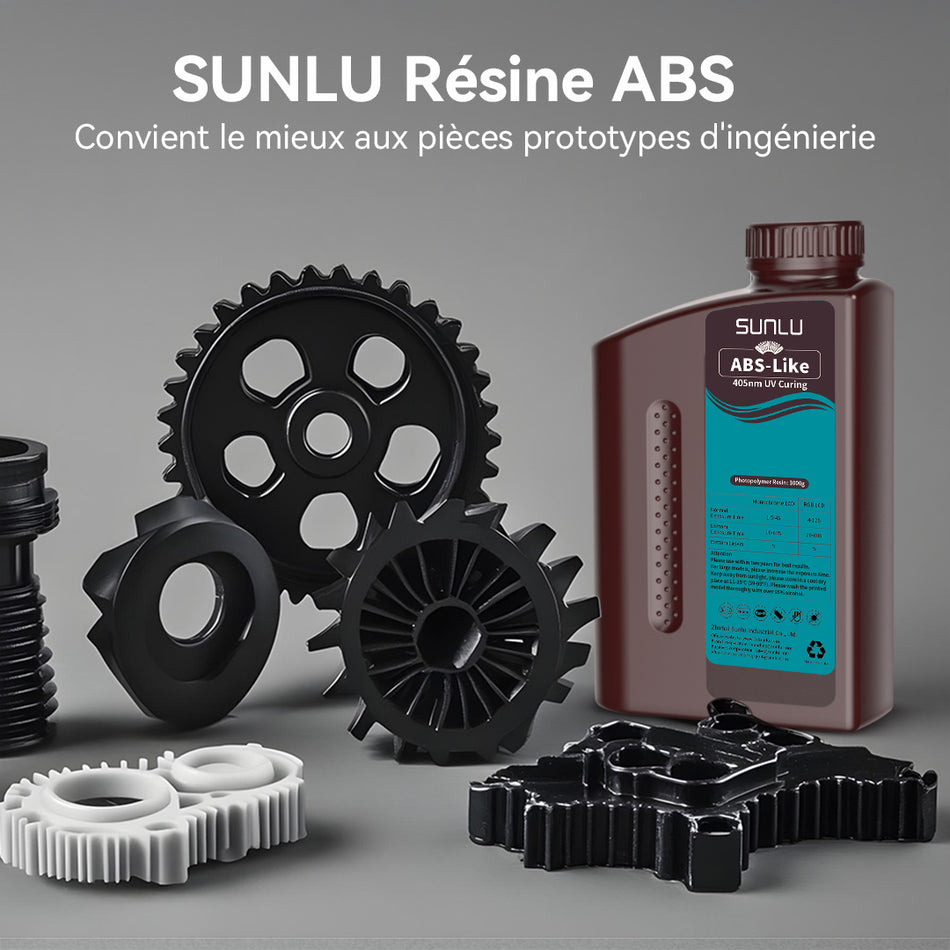 [MOQ : 6 Bouteilles] Résine de ABS Like, Résine de Water-wash ABS Like 1000G