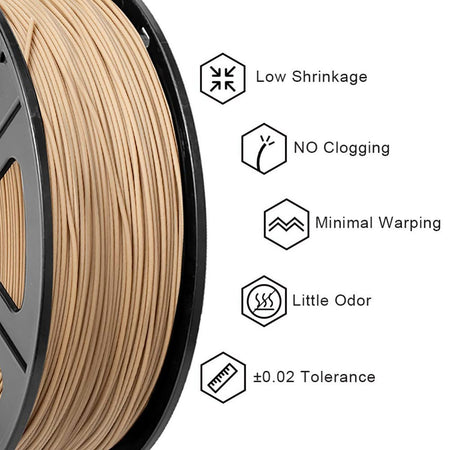 wood 3d printer filament