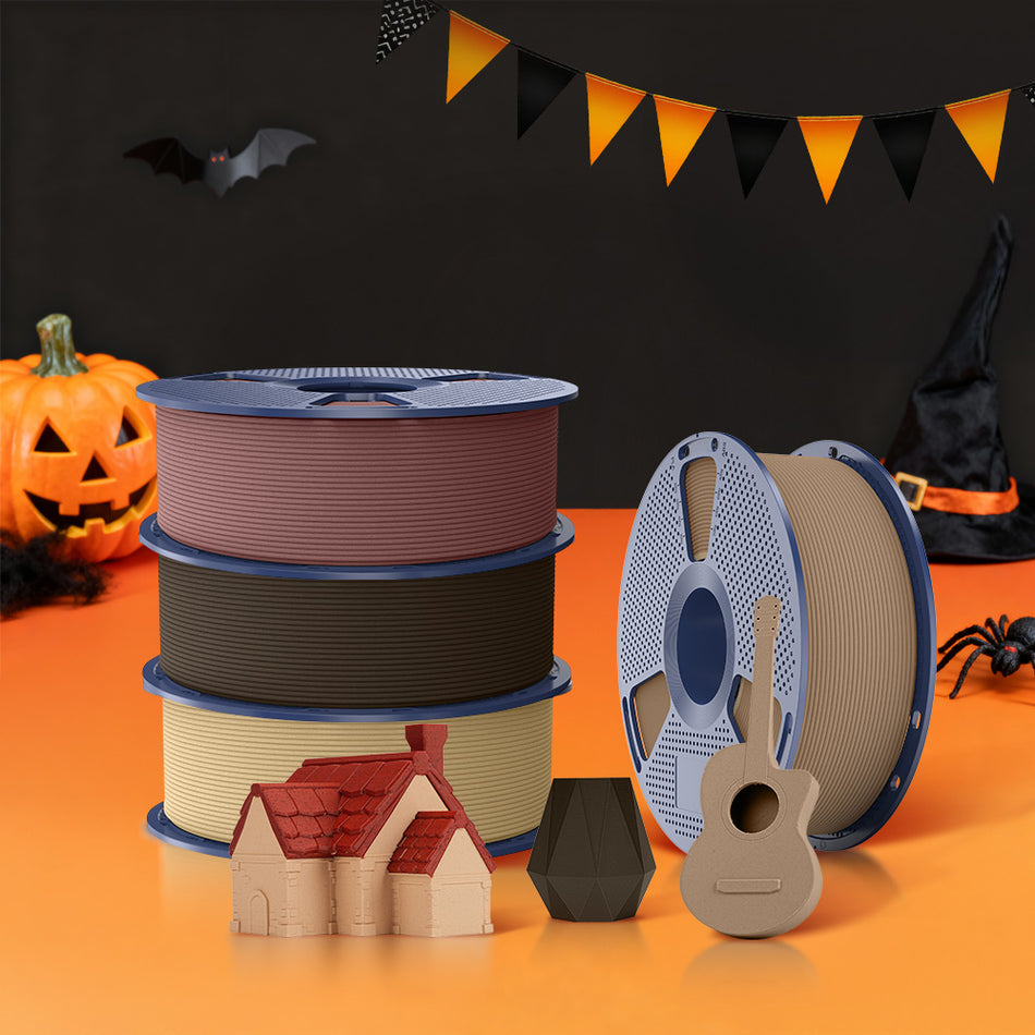[MOQ : 3 Rouleaux] Optimized Wood PLA Filament 1KG, Bois Optimisé pour Imprimante 3D 1KG, Texture Bois Optimisée et Améliorée
